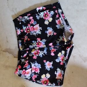 So floral Jean shorts.